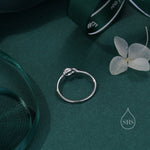Heart Knot Infinity Motif Ring