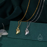 Anatomical Heart Pendant Necklace Sterling Silver, Silver or Gold, Beating Heart Necklace, Realistic Heart Necklace, Gothic and Punk