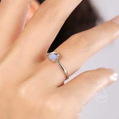 Sterling Silver Rotatable Planet Ring, Fidget Ring, Adjustable Size Pinwheel Ring, Rotatable Ring, Dainty and Delicate