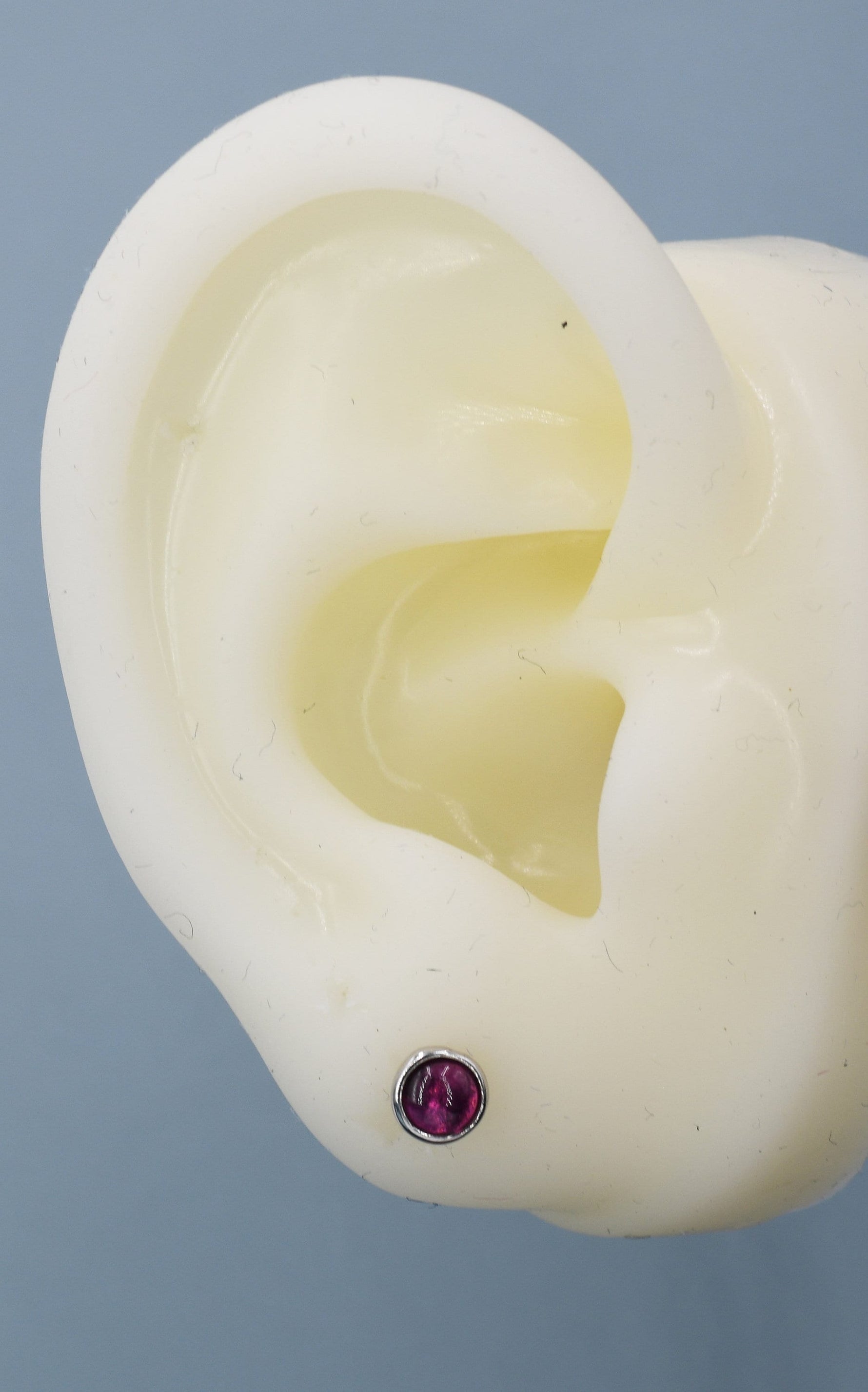 Genuine Garnet Crystal Stud Earrings in Sterling Silver, 4mm Natural Garnet Stud Earrings, January Birthstone