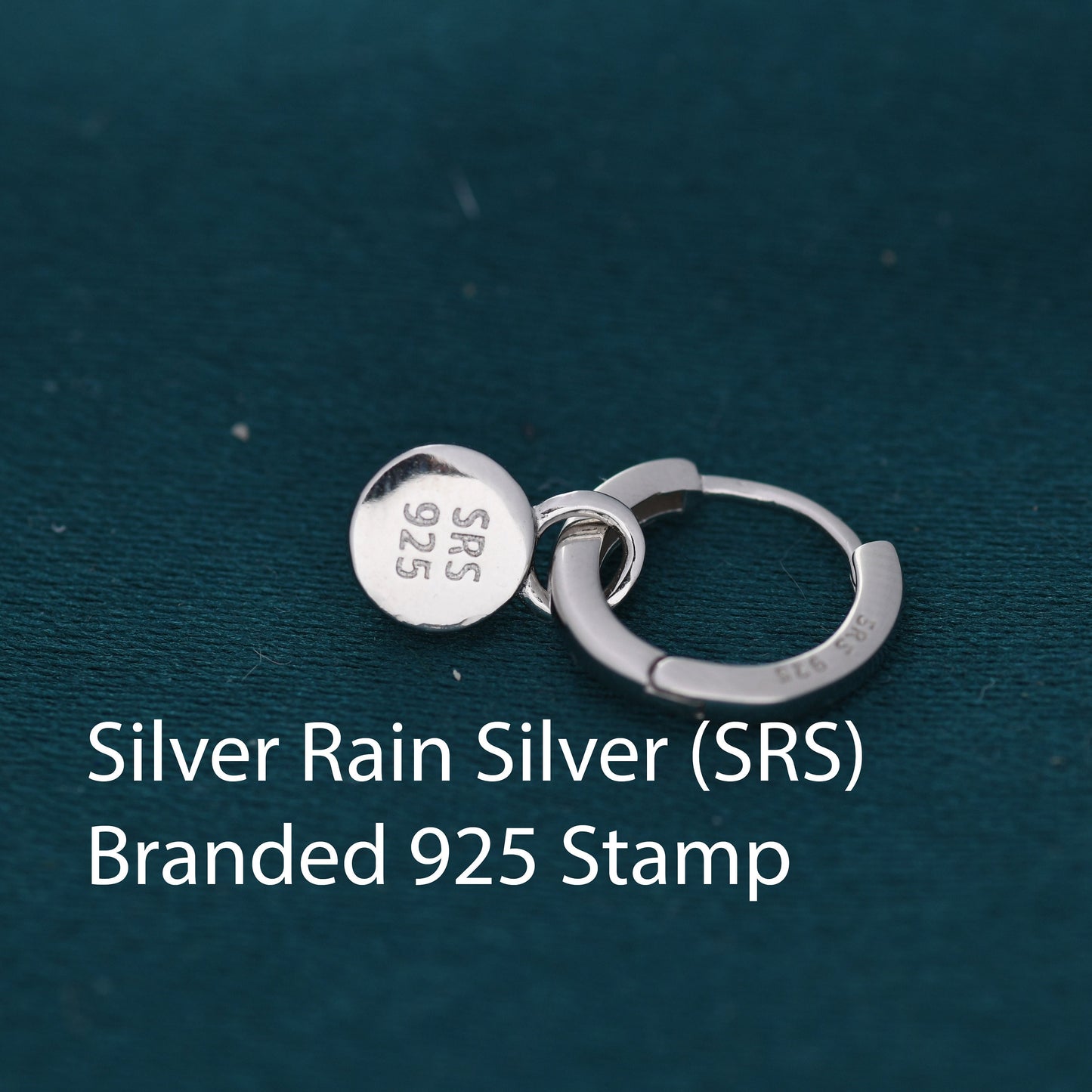 Semi-Precious Gemstone Cabochon Hoop Earrings in Sterling Silver, Detachable Natural Stone Coin Dangle Hoop Earrings, Interchangeable