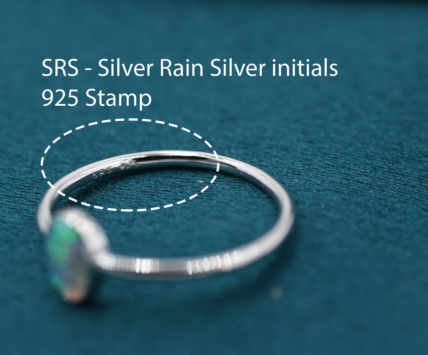 White Fire Oval Opal Ring in Sterling Silver, US 5 - 8, Delicate Opal Stone Ring, Lab Created Opal Ring, Simulated Opal Ring