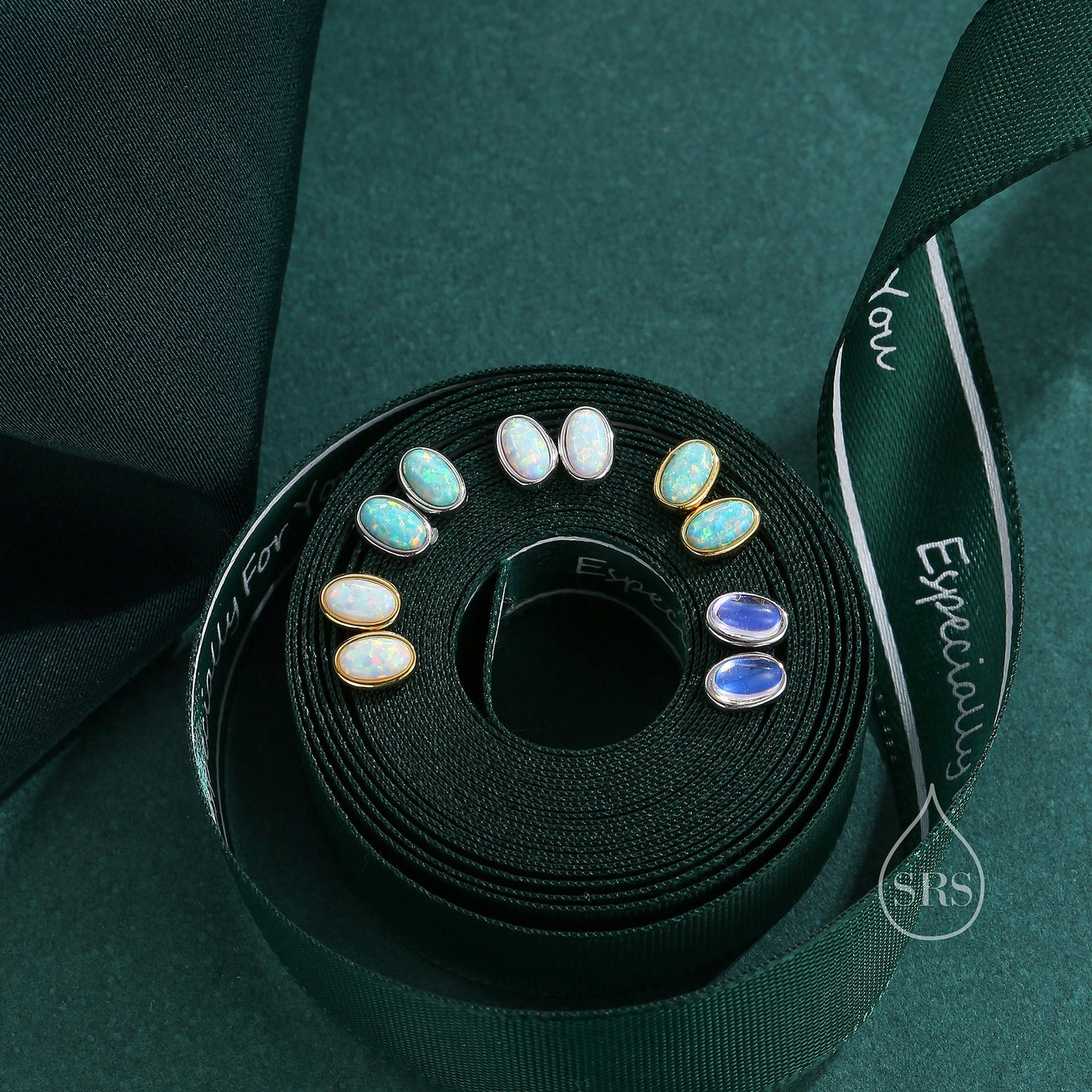 Sterling Silver Oval Opal Stud Earrings, Silver or Gold, White Opal or Green Opal? Opal Earrings, Minimalist Opal Earrings