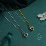 Tiny Crown Pendant Necklace in Sterling Silver, Silver or Gold, Little Crown Necklace