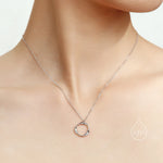 Mobius Circle Pendant Necklace in Sterling Silver, Silver or Gold, Delicate Mobius Strip Geometric Necklace