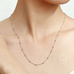 Bead Station Chain Necklace