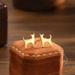 Tiny Chihuahua Dog Stud Earrings in Sterling Silver, Silver or Gold or Rose Gold, Sterling Silver Chihuahua Dog Earrings, Pet Earrings