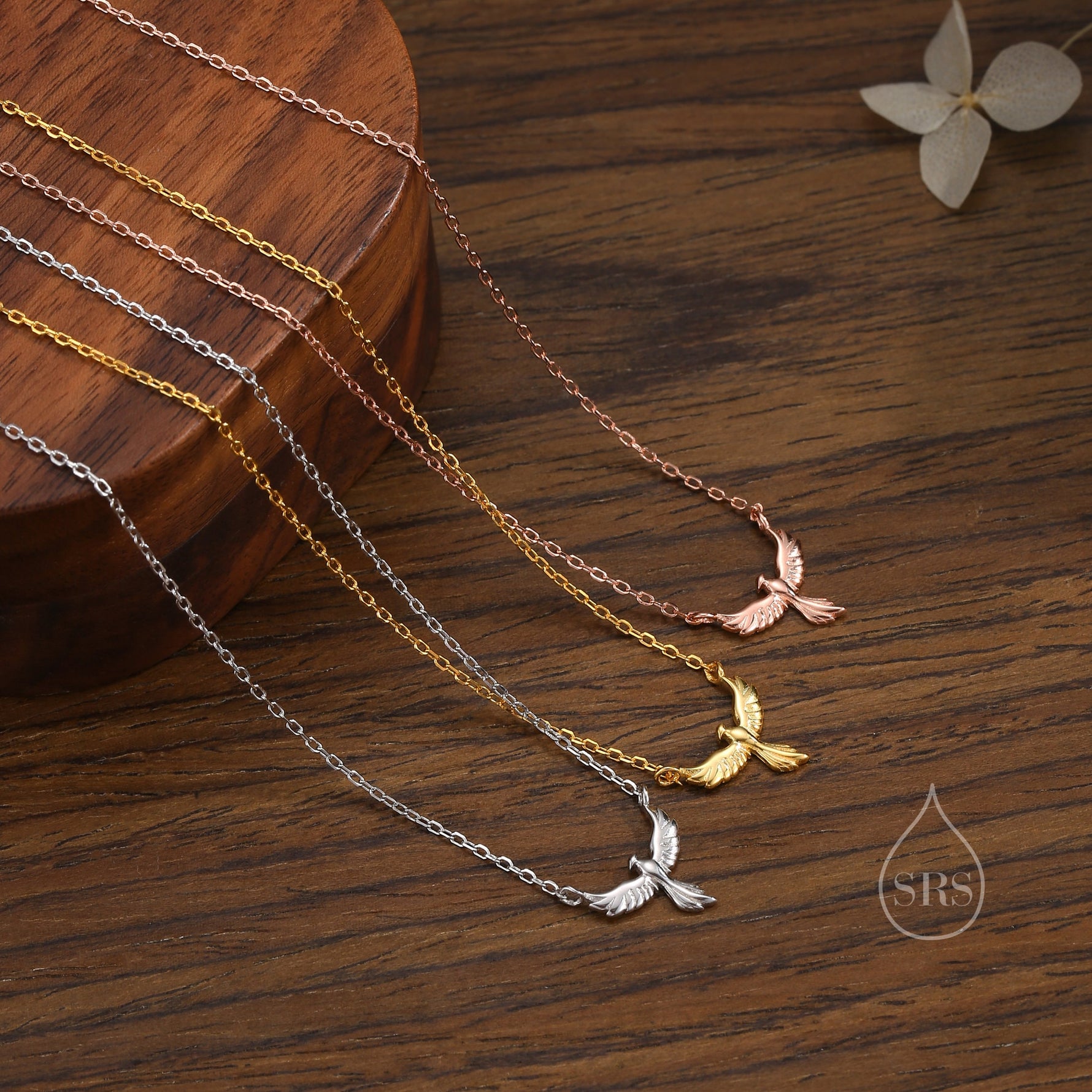 Collana Phoenix in argento sterling, pendente, collana importante per Collana Phoenix in argento sterling, pendente, collana importante per