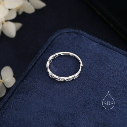 Sterling Silver Skinny Celtic Knot Ring, Adjustable Size, Celtic Inspired Ring