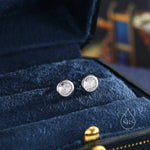 CZ Bezel Stud Earrings in Sterling Silver, Available in 3mm, 4mm, 5mm, Brilliant Cut CZ Earrings, Minimal CZ Stud