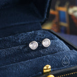 CZ Bezel Stud Earrings in Sterling Silver, Available in 3mm, 4mm, 5mm, Brilliant Cut CZ Earrings, Minimal CZ Stud