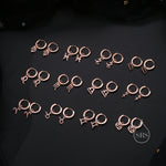 Zodiac Huggie Hoop Earrings Sterling Silver, Silver or Gold or Rose Gold, Horoscope Hoop Earrings, Zodiac Earrings