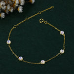 Delicate Moonstone Bracelet in Sterling Silver, Lab Created Moonstone Bracelet, Silver Moonstone Bracelet