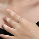 Sterling Silver Star Soft Ring, Adjustable Size Star Chain Ring, Silver or Gold Sparkling Silver Ring, Soft chain Ring in Sterling Silver