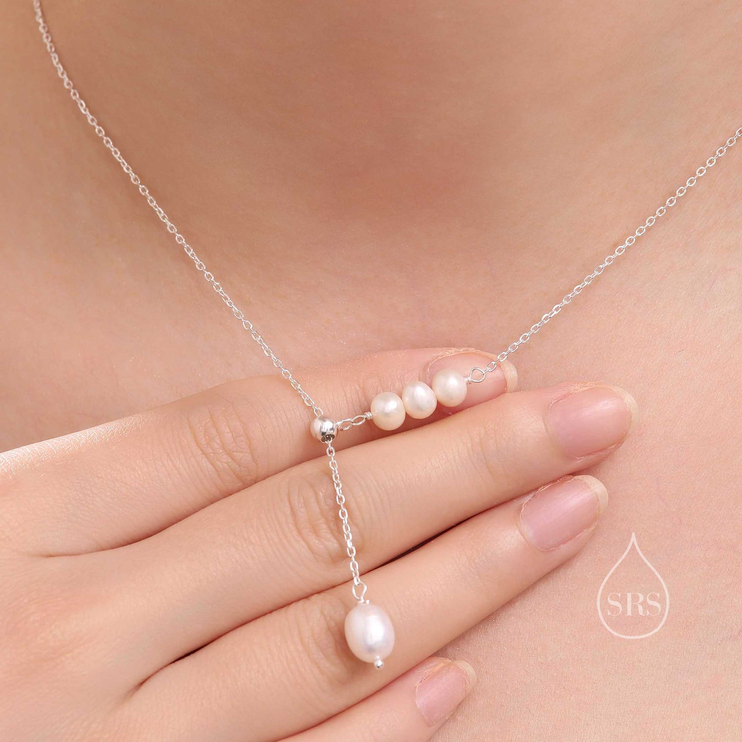 Freshwater Pearl Lariat Necklace