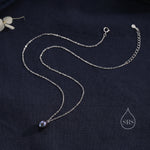 Natural Black Pearl Necklace in Sterling Silver, Genuine Freshwater Pearl Pendant Necklace in Sterling Silver, Minimalist Oval Pearl