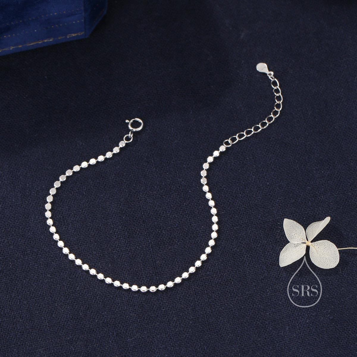 Faceted Disk Chain Bracelet