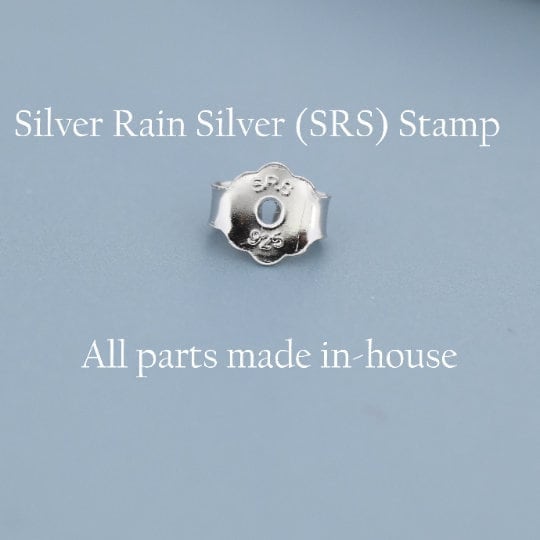 Little Wren Bird Stud Earrings in Sterling Silver- Gold and Silver Two Tone - Bird Earrings - Cute Animal, Fun, Whimsical and Pretty