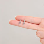 Sterling Silver Tennis Racket Stud Earrings, Silver or Gold or Rose Gold, Tennis Ball Earrings