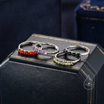 Peridot Half Eternity Ring