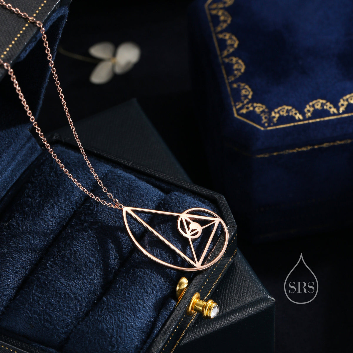Fibonacci Golden Spiral Pendant Necklace