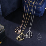 Fibonacci Golden Spiral Pendant Necklace
