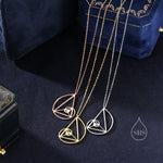 Fibonacci golden spiral Pendant Necklace in Sterling Silver, Silver Gold or Rose Gold. Golden Ratio Necklace.