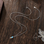 Best Friends Blue Opal Astronaut Pendant Necklace
