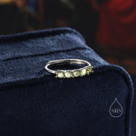 Peridot Half Eternity Ring