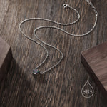 Mystic CZ Heart Charm Necklace