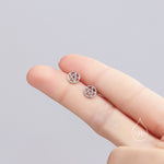 Pentagram Star Stud Earrings in Sterling Silver, Silver, Gold or Rose Gold, Star Earrings