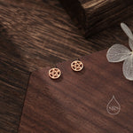 Pentagram Star Stud Earrings in Sterling Silver, Silver, Gold or Rose Gold, Star Earrings
