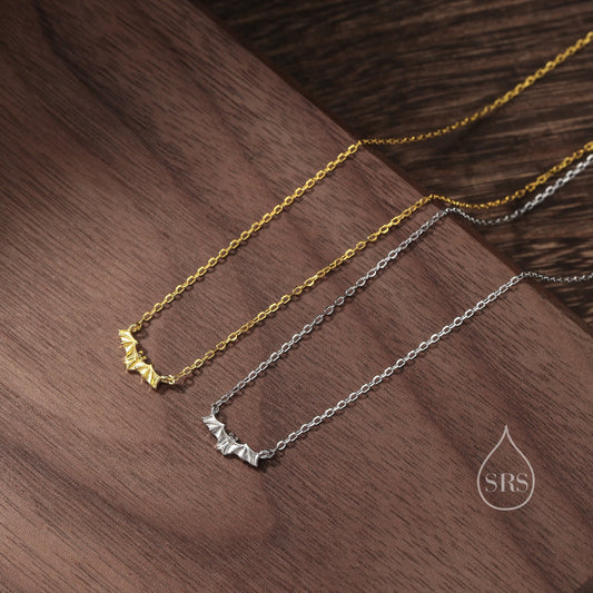Extra Tiny Bat Pendant Necklace in Sterling Silver, Bat Necklace,  Small Bat Pendant, Silver or Gold