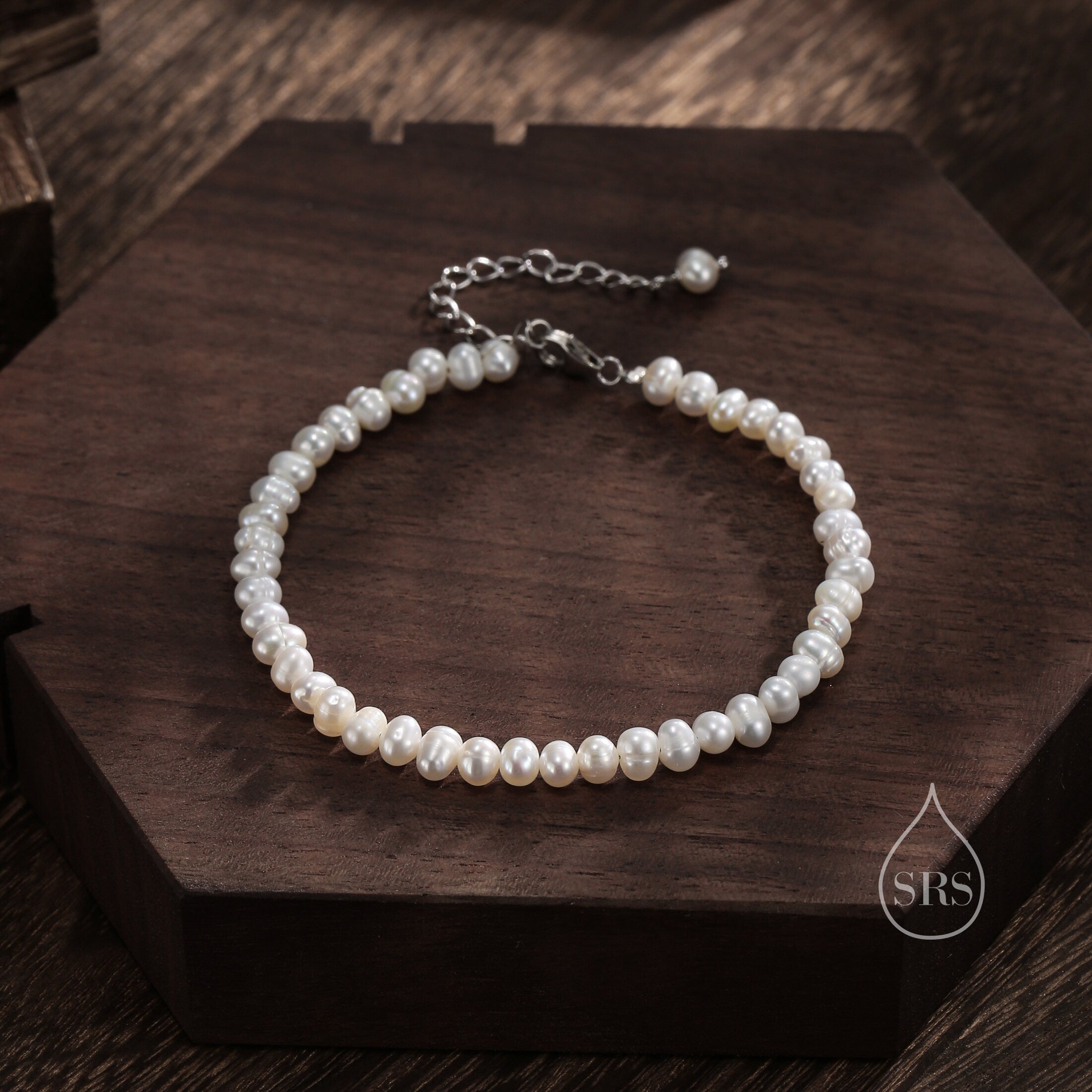 Silver Rain Irregular Freshwater Pearl Beaded Bracelet – Silver Rain Silver