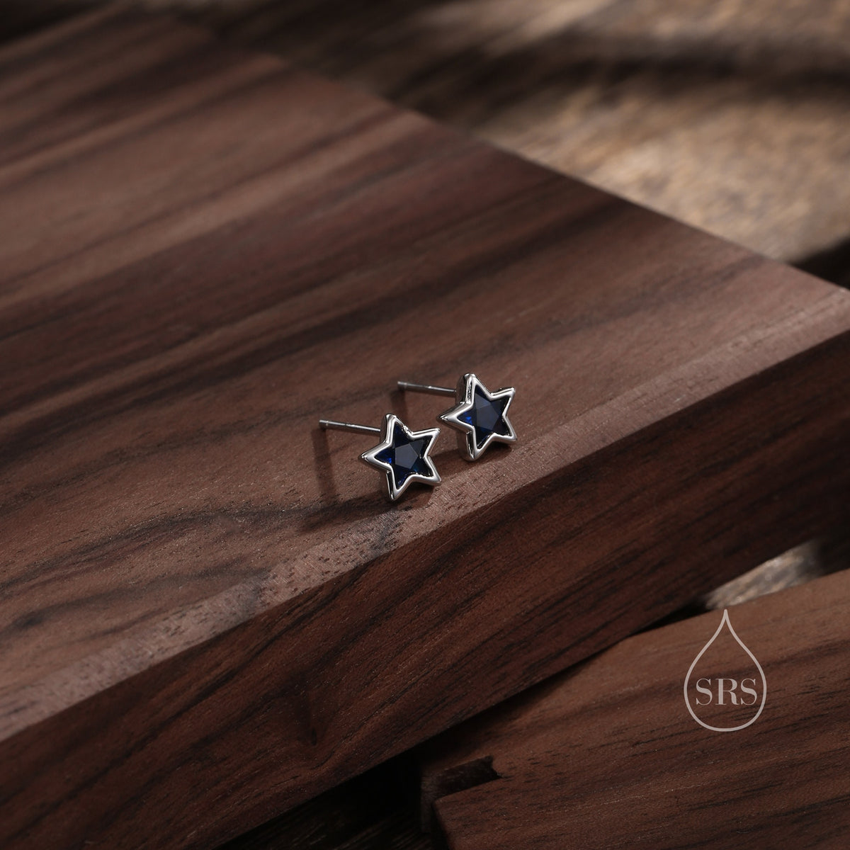 CZ Star Stud Earrings in Sterling Silver, Silver or Gold, Sparkly Crystal Star Earrings, Stacking Earrings