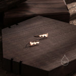 Heart Crawler Earrings in Sterling Silver, Silver, Gold or Rose Gold, Three Hearts Climber Earrings, Ear Climbers