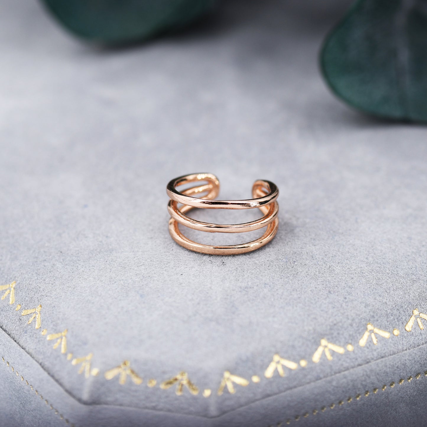 Minimalist Sterling Silver Ear Cuff, No Piercing Ear Cuff, Piercing Free Triple Bar Ear Cuff, Three Bar Cuff,Simple and Minimalist