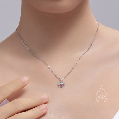 Tiny Dragon Pendant Necklace in Sterling Silver, Dragon Necklace, Small Dragon Pendant, Silver or Gold