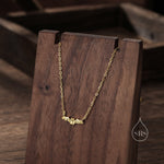 Extra Tiny Bat Pendant Necklace in Sterling Silver, Bat Necklace, Small Bat Pendant, Silver or Gold