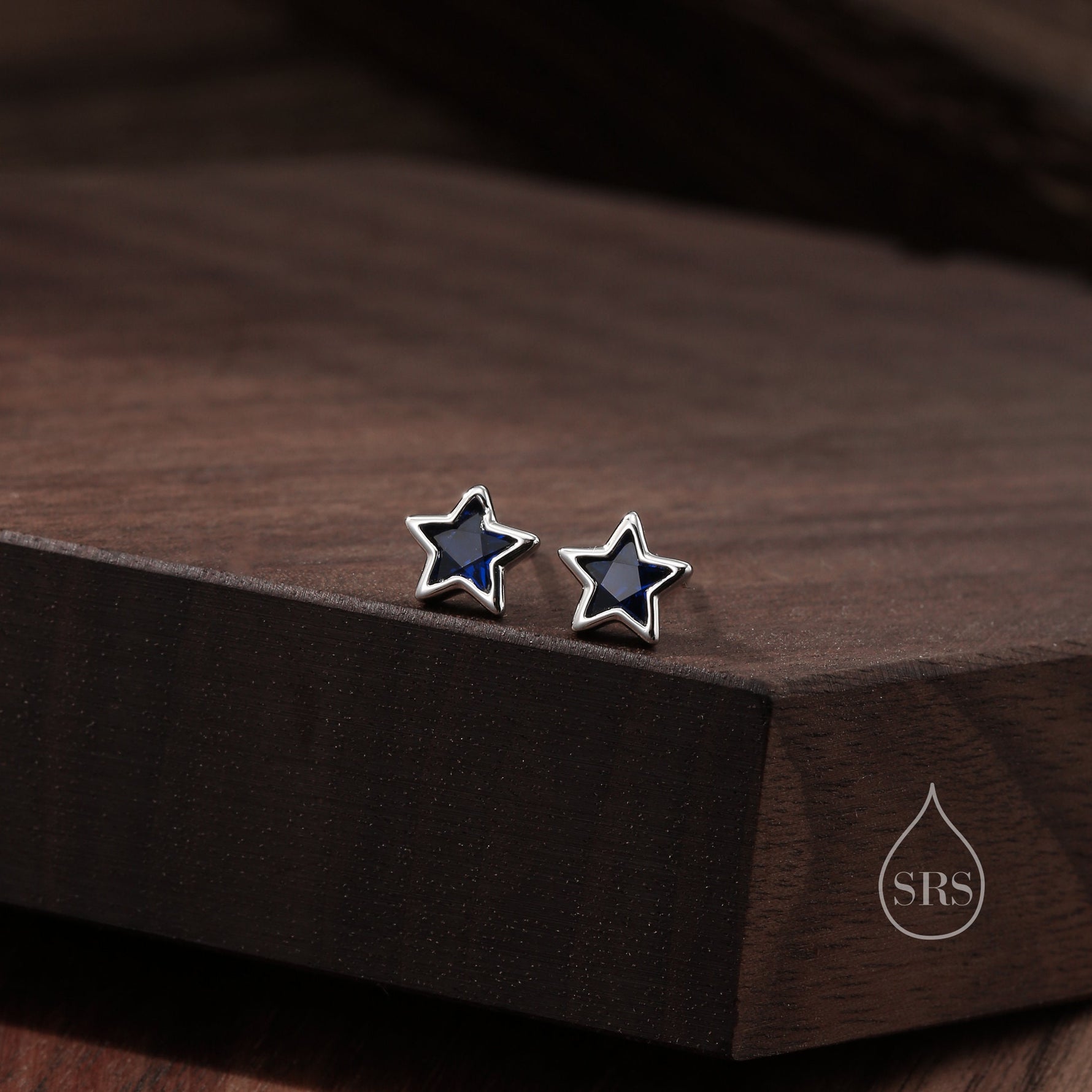 CZ Star Stud Earrings in Sterling Silver, Silver or Gold, Sparkly Crystal Star Earrings, Stacking Earrings