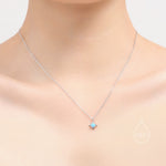 Tiny Moonstone Star Pendant Necklace in Sterling Silver, Silver or Gold, Aurora Four Point Star Necklace, Moonstone Star Necklace, Starburst
