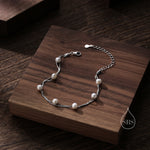 Double Layer Baroque Pearl Station Bracelet