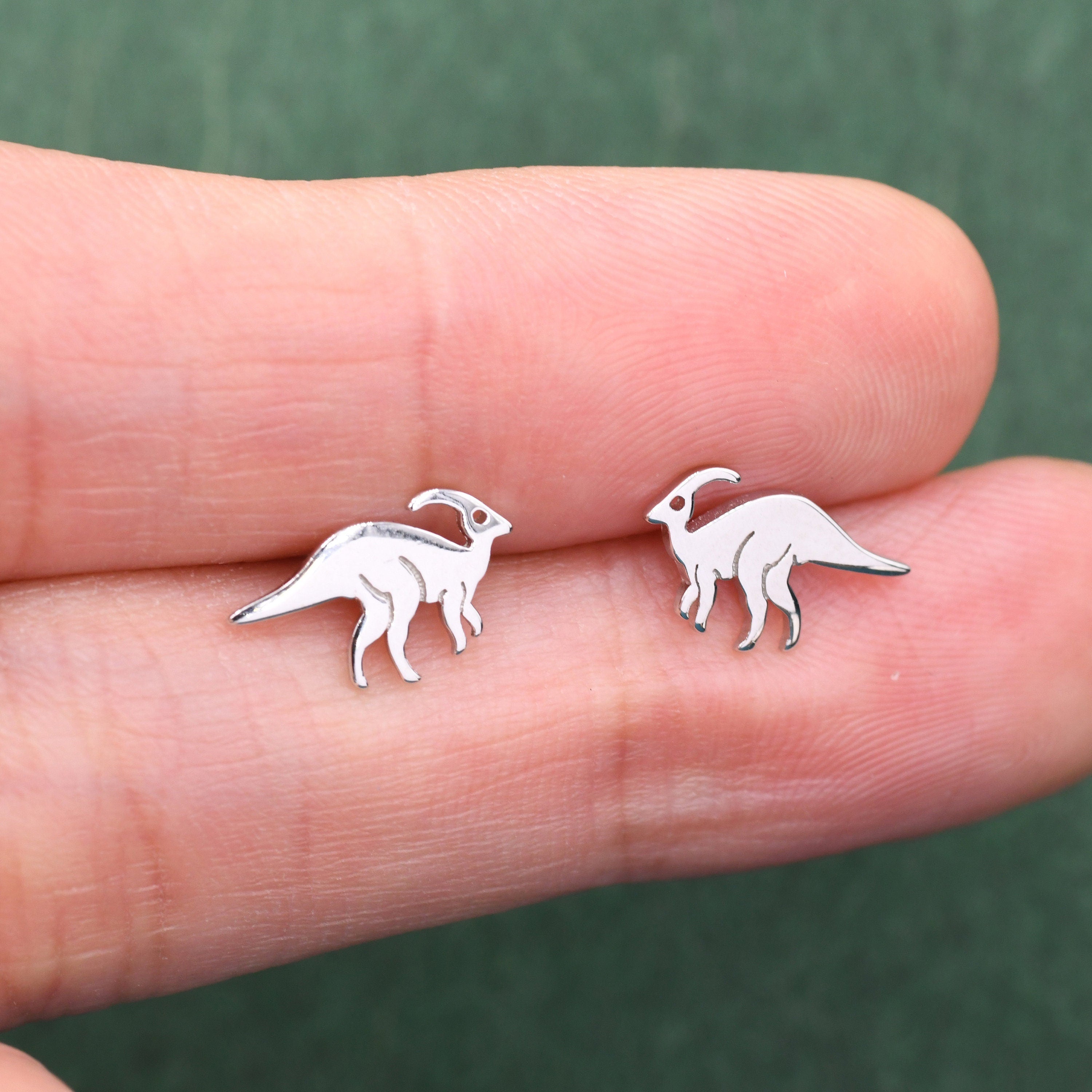 Dinosaur shops stud earrings