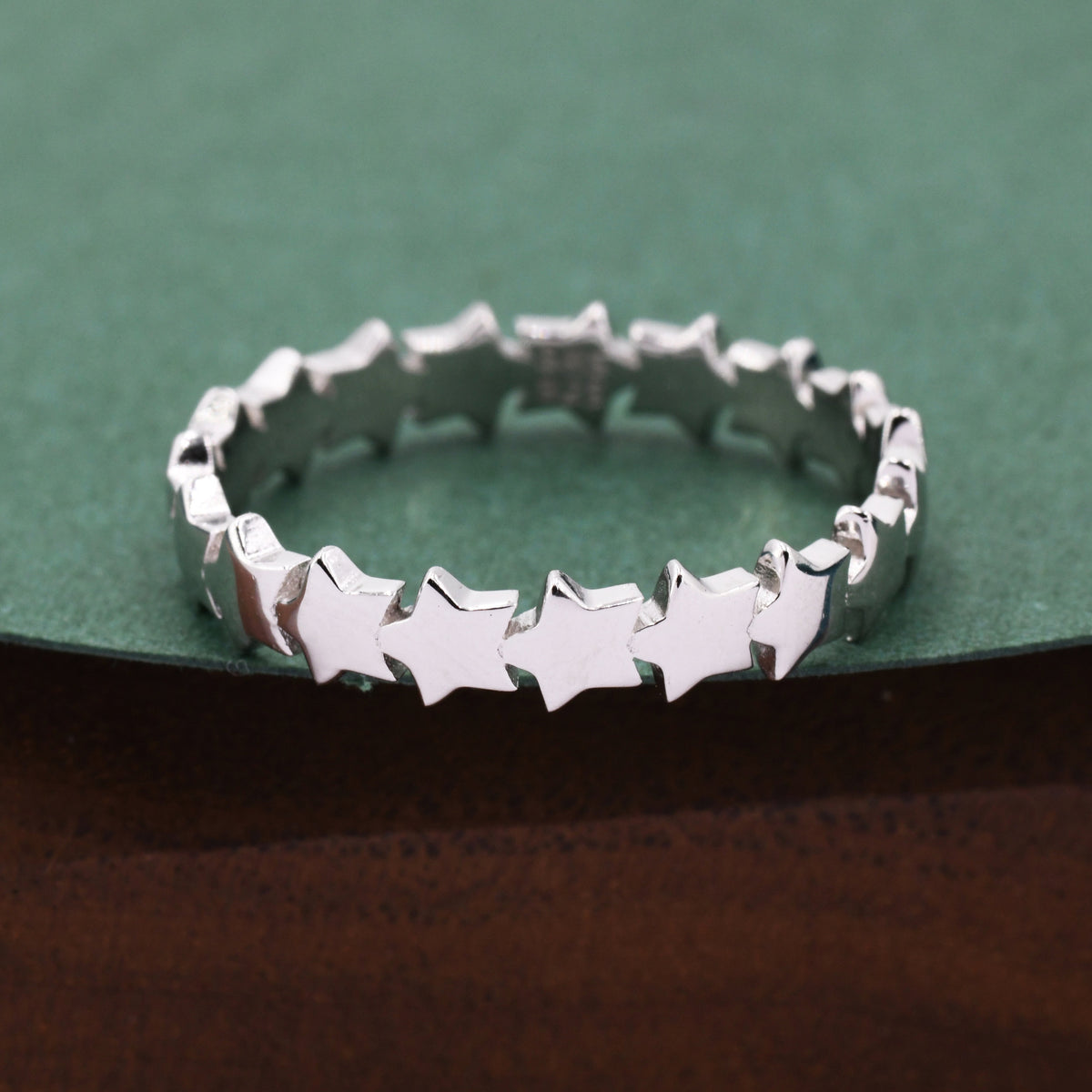 Tiny Little Star Infinity Ring in Sterling Silver, Star Eternity Ring, Silver Star Ring, US 5 - 8, Simple and Minimal