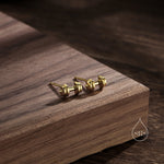 Sterling Silver Weight Lifting Dumbell Stud Earrings, Silver, Gold or Rose Gold, Fun Earrings, Exercise Lover Earrings