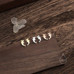 Kawaii Hammerhead Shark Stud Earrings in Sterling Silver, Silver or Gold or Rose Gold, Cute Shark Earrings, Smiling Fish Earrings