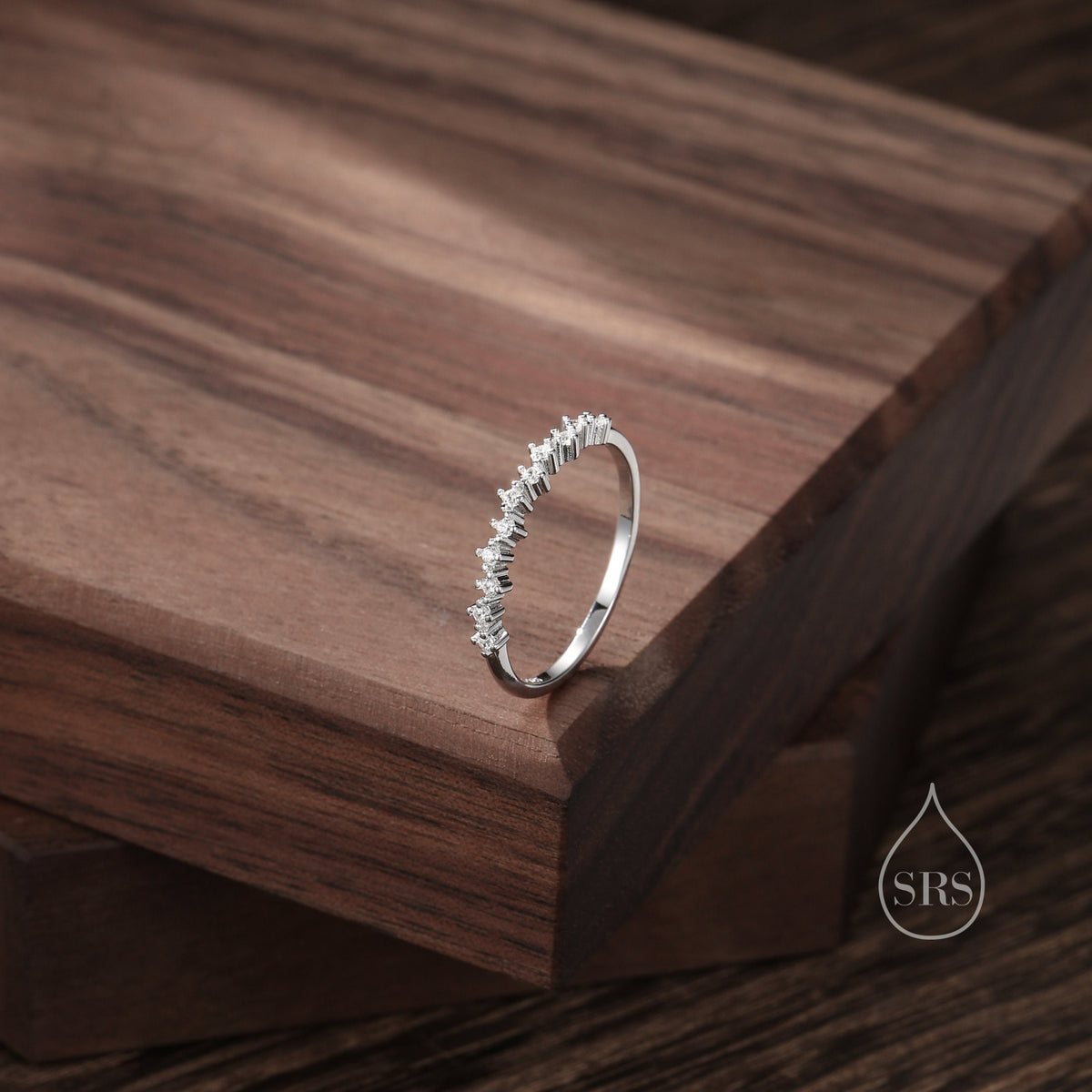 Skinny CZ Constellation Gemstone Ring
