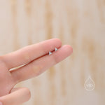 Extra Tiny Triangle Pyramid Stud Earrings in Sterling Silver, Silver Gold or Rose Gold, Small Pyramid Earrings