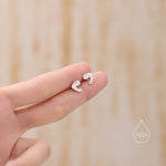 Big Muscle Stud Earrings in Sterling Silver, Silver Gold or Rose Gold, Feminist “We Can Do It” Stud Earrings