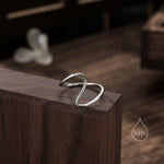 Skinny Wave Chevron Ring